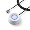 Desktop PC Powe Switch Push Button External Computer On/Off Extension Switch with LED Indicator for Desktop PC Case Easy Control