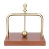Table Napkin Holder with Lifting Ball Solid Wood Base Metal Rack Napkin Dispenser for Home