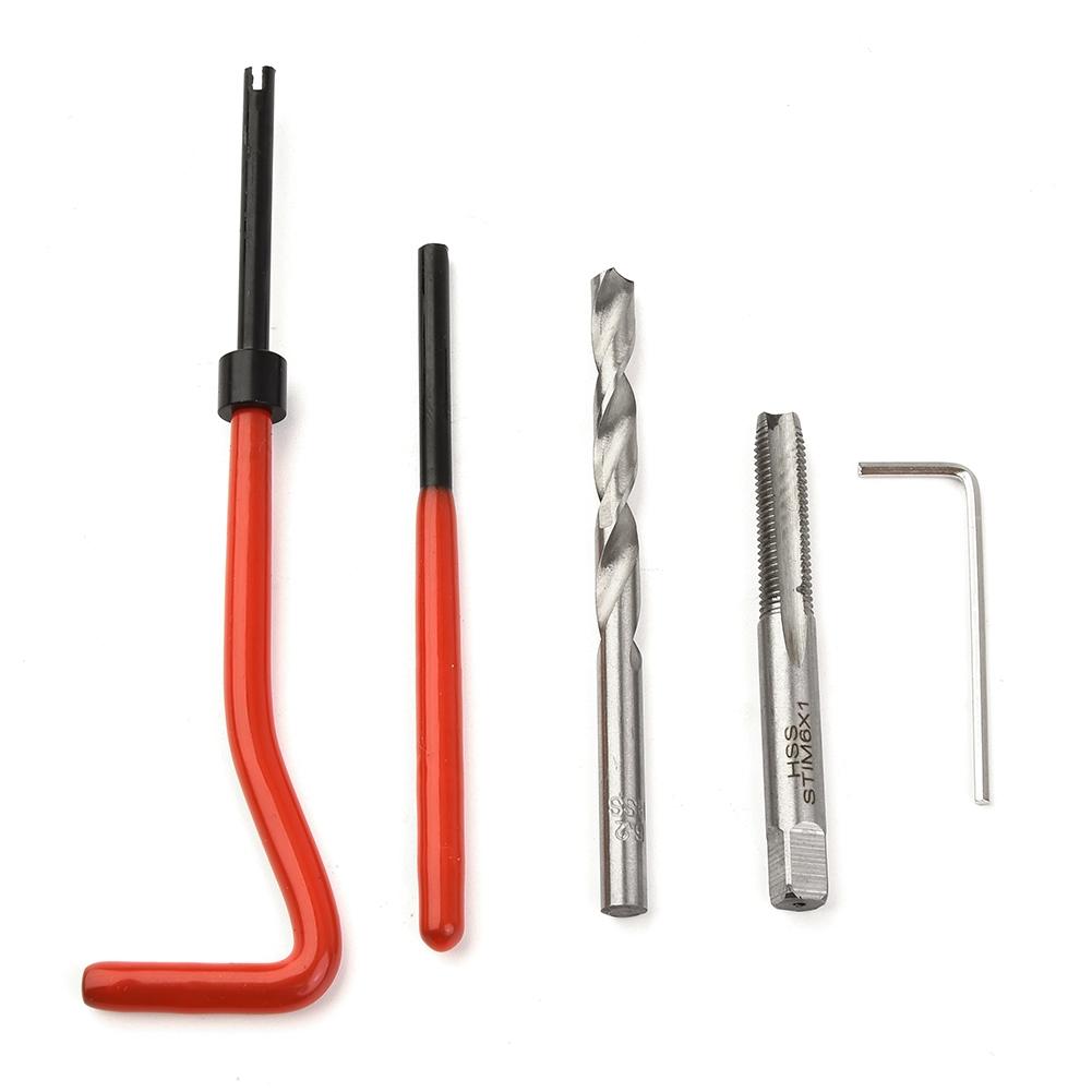 M6 Thread Repairing Set 30 Pieces with Wrench Inserts Tap and Drill Bit