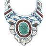 [M4352] - Designer Necklace 'Altai' Blue Red