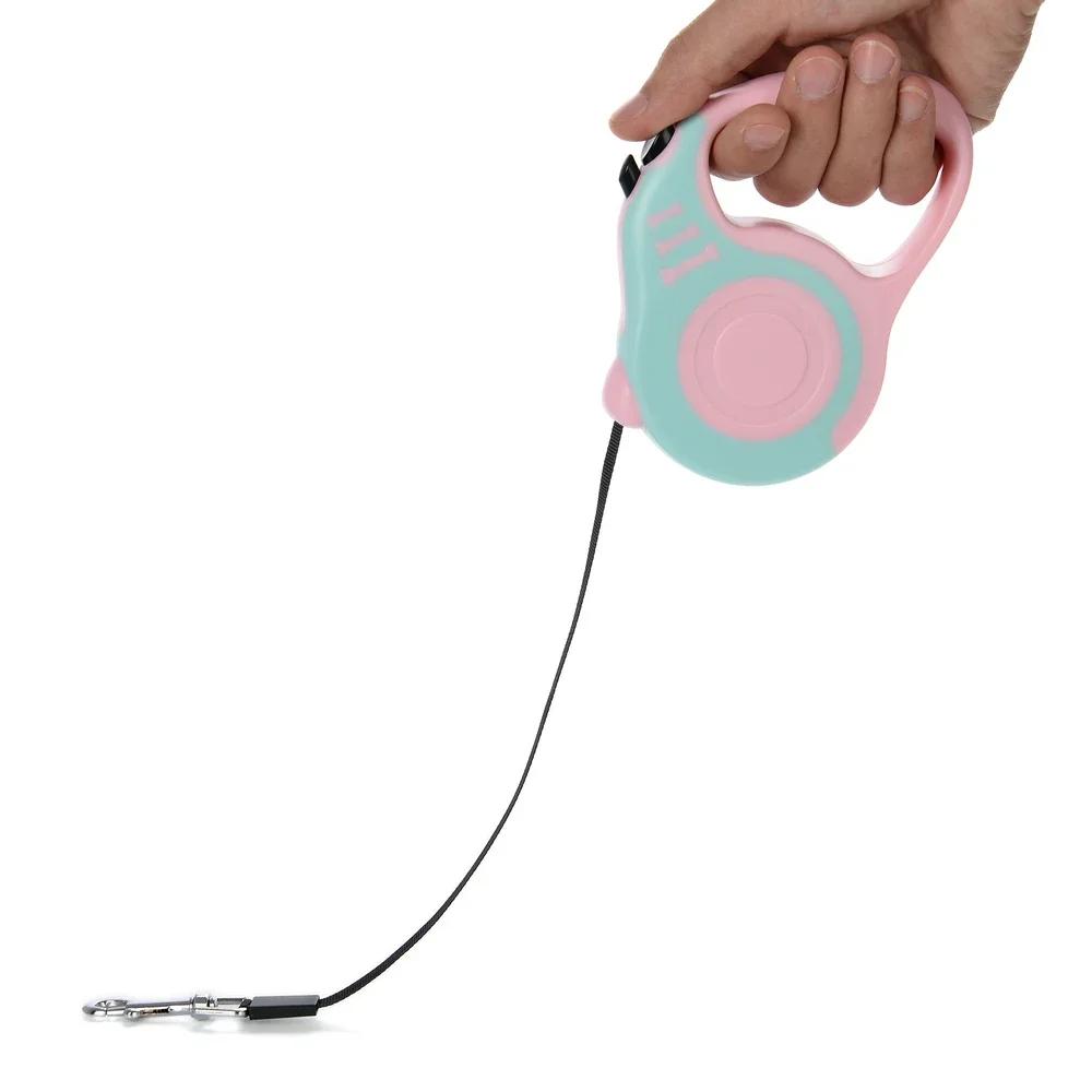 3/5 м поводок для собак автоматический выдвижной нейлоновый тяговый удлинительный трос для выгула щенков товары для животных рулетка поводки для маленьких собак