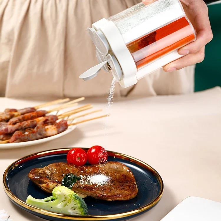 Банка для приправ, пластиковый контейнер, бутылка для приправ, органайзер для специй, контейнер для приправ для кемпинга, кухонные наборы гаджетов