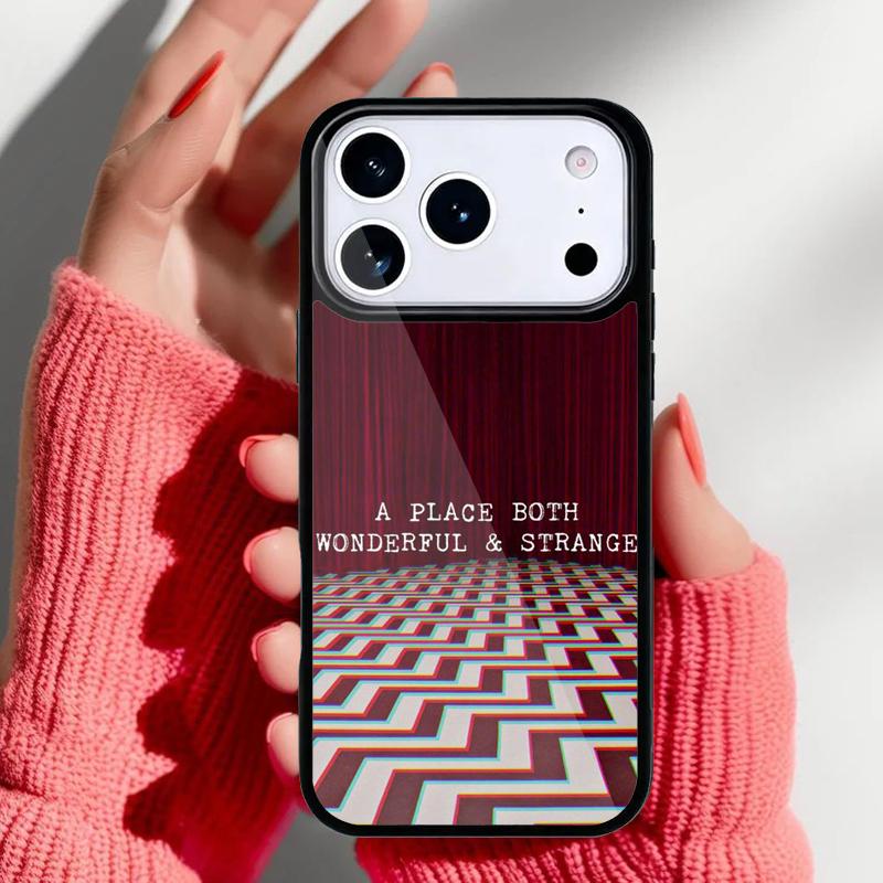 twin peaks print Phone Case for iPhone 17 Air 16e 15 14 13 Pro Max Back Cover for 12 11 Pro Coque