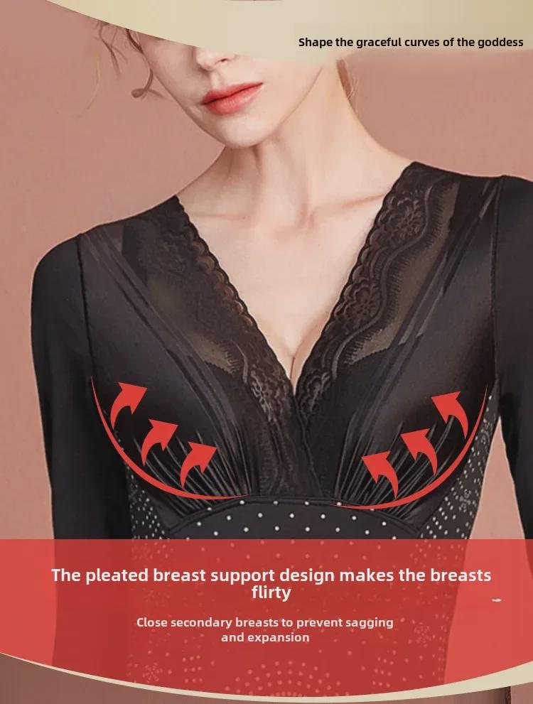 Послеродовой корректирующий комбинезон с длинными рукавами: Брюки с кофеином для укрепления живота, подтяжки талии и подтяжки бедер