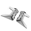 Chrome Silver ABS Saddlebag Lid Spoiler Cover (1 Pair) for Ha