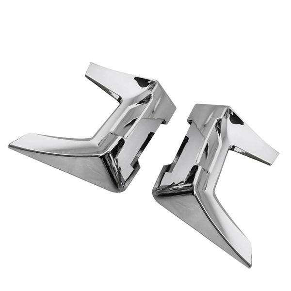 Chrome Silver ABS Saddlebag Lid Spoiler Cover (1 Pair) for Ha