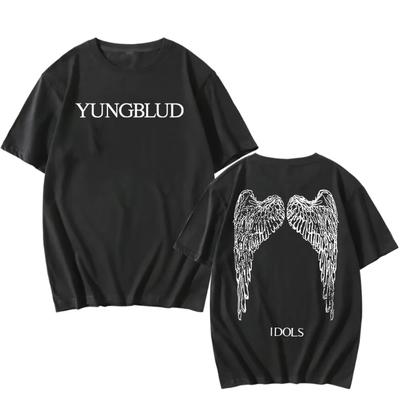 YUNGBLUD Идолы Футболка Zoom Хлопок Хип-Хоп Унисекс Уличная одежда Певец Летний Мягкий Мужской Женский Топ Футболка Свободный Повседневный Модный Харадзюку