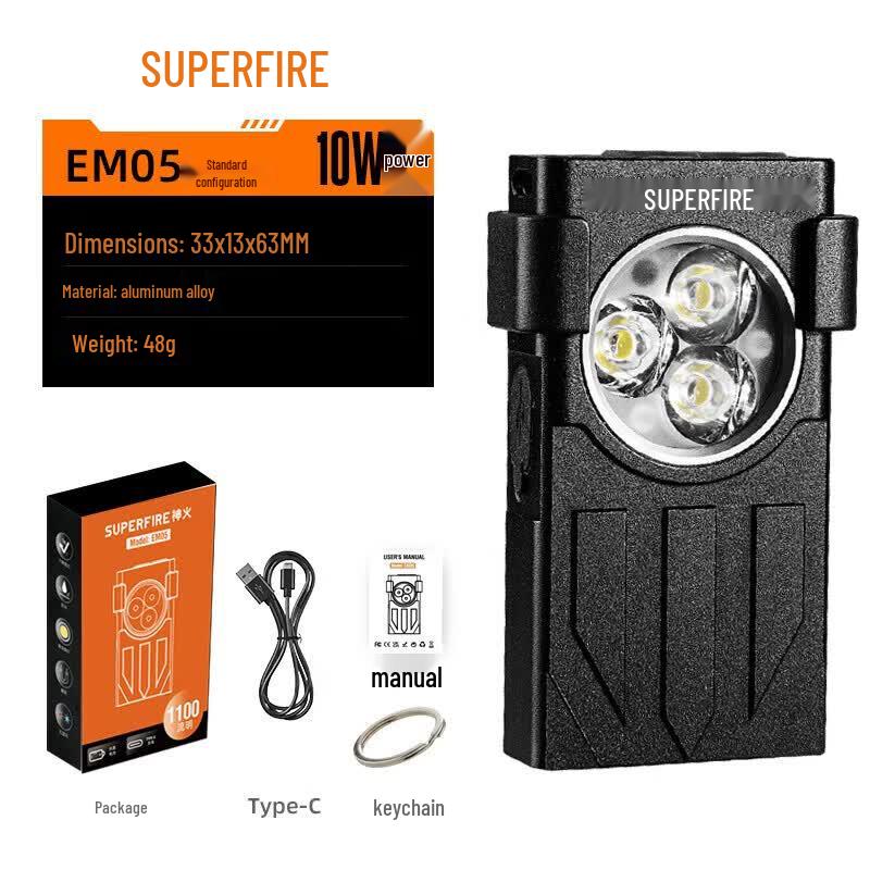 Сверхъяркий магнитный брелок-фонарик SUPERFIRE EM05