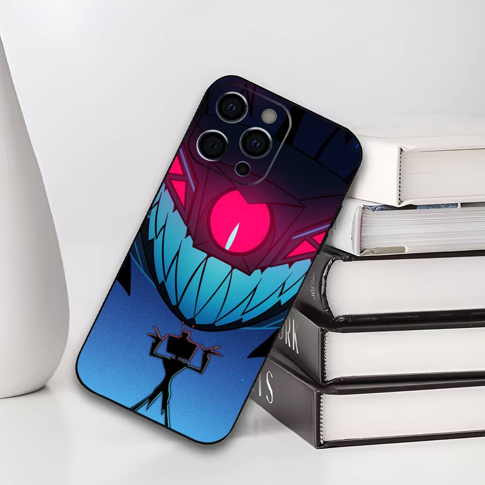 Чехол для телефона Vox H-Hazbin H-Hotel для IPhone 17,16,15,14,13,12,11,Plus,Pro,Max,Plus,XS, мягкий чехол Черный силикон