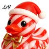 Christmas Shelf Decor Duck Figurine Resin Sculpture for Holiday Home Decor Cute Small Statues Desktop Ornaments with Festive Elements Indoor Outdoor