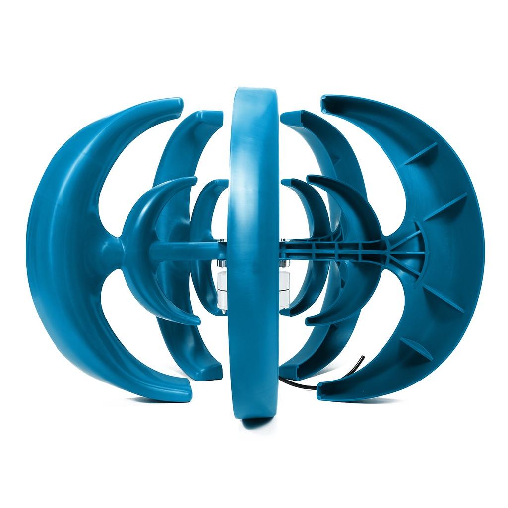 24V/12V Wind Turbine with 5 Blades Lantern Vertical Axis Wind Turbine Generator Motor Kit 800W for Home Windmill Use