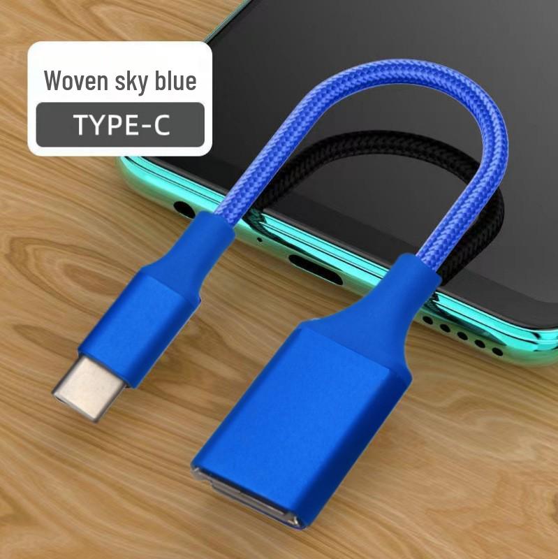 Высокоскоростной OTG-адаптер-кабель Type-C на USB 3.0 для подключения к мобильному телефону, мыши и бортовому компьютеру автомобиля