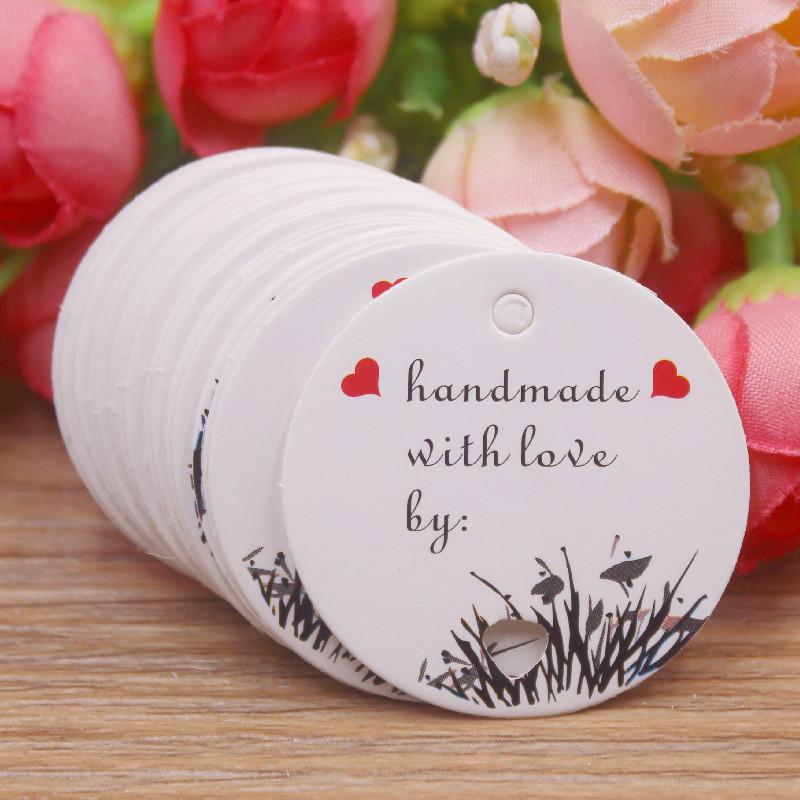 100 шт. подарочных бирок из крафт-бумаги коричневого/белого цвета с 20-метровой веревкой, бумажные бирки с благодарностью для свадебного торжества, детского душа, рождественской вечеринки, украшения