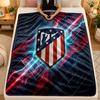 Flannel BlanketAtletico Madrid Warm Soft Throw Blanket for Indoor Sofa Bed Living Room Use