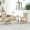 VidaXL Garden Chairs with Cushions 2 Pcs Woven Resin Beige 319532