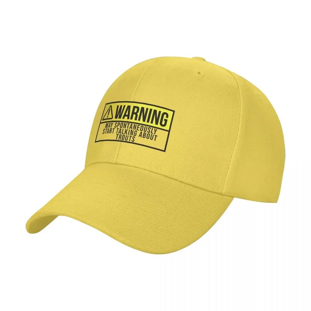 May Spontaneously Start Talking About Trouts Baseball Cap western Hat Fashion Beach Men Women's