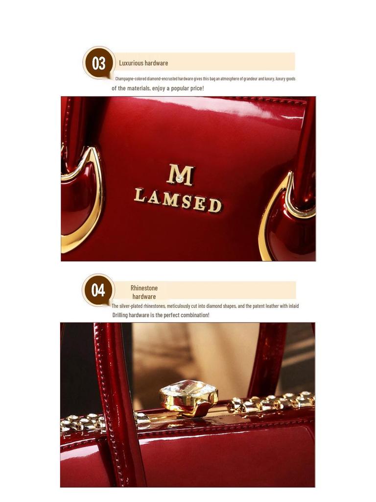 Мамина сумка из лакированной кожи: Модная сумка кроссбоди на плечо из натуральной кожи