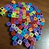 Mixed Letter Acrylic Beads Round Flat Alphabet Digital Cube Loose Spacer Beads For Jewelry Making Handmade Diy Bracelet Necklace