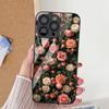 Чехол для телефона с цветами и листьями для iPhone 17 Pro Чехол iPhone 14 13 11 15 12 16 Pro Max 17 Air 16E SE 7 8 Plus XR Закаленное стекло