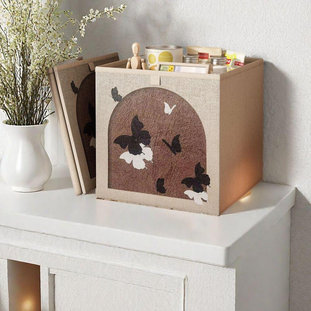 Imitation Rattan Woven Storage Basket for Toys, Clothes, and Household Items