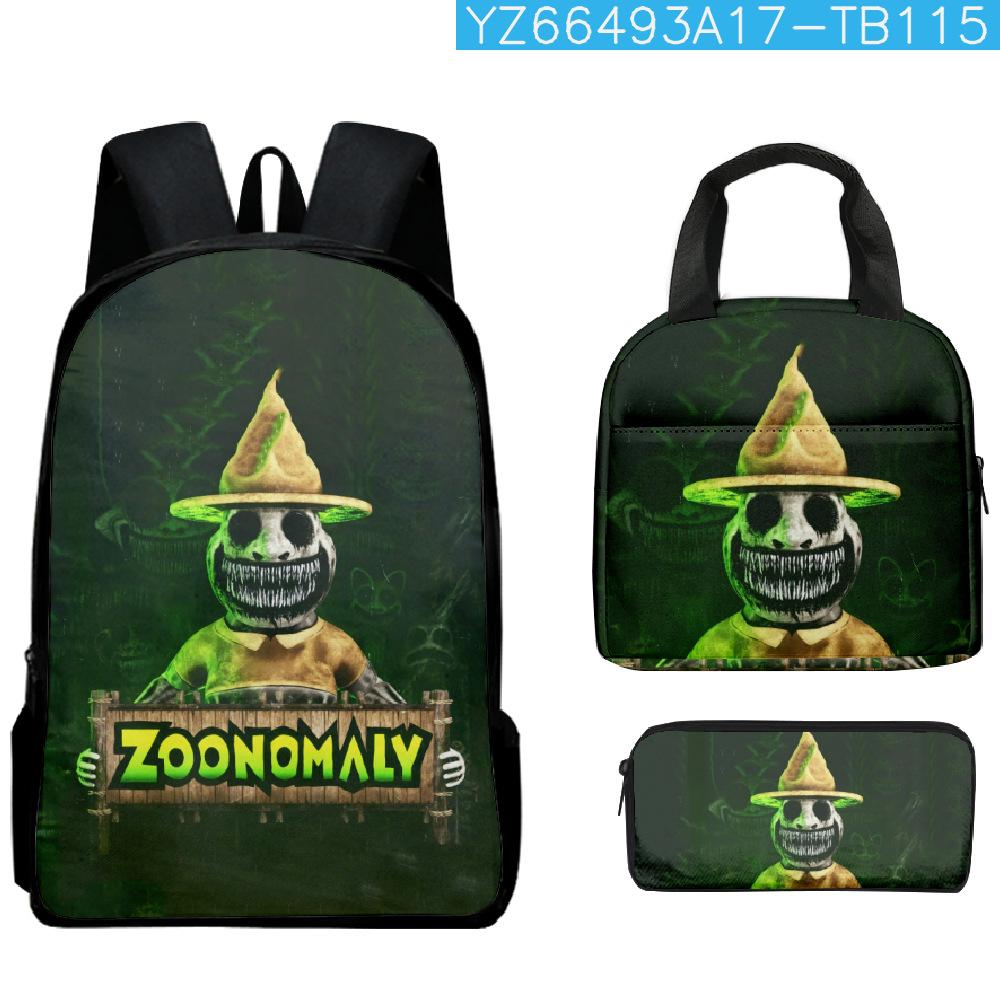 Мультяшный Популярный Смешной Новинка Zoonomaly 3D Принт 3шт/Набор Студенческие Школьные Рюкзаки Рюкзак Дневной Рюкзак для Ноутбука Сумка для Ланча Пенал