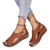 2025 New Large-size Thick-soled Wedge Heel Fish Mouth Sandals Women's Wedge Heel Sandals Women's Manufacturer