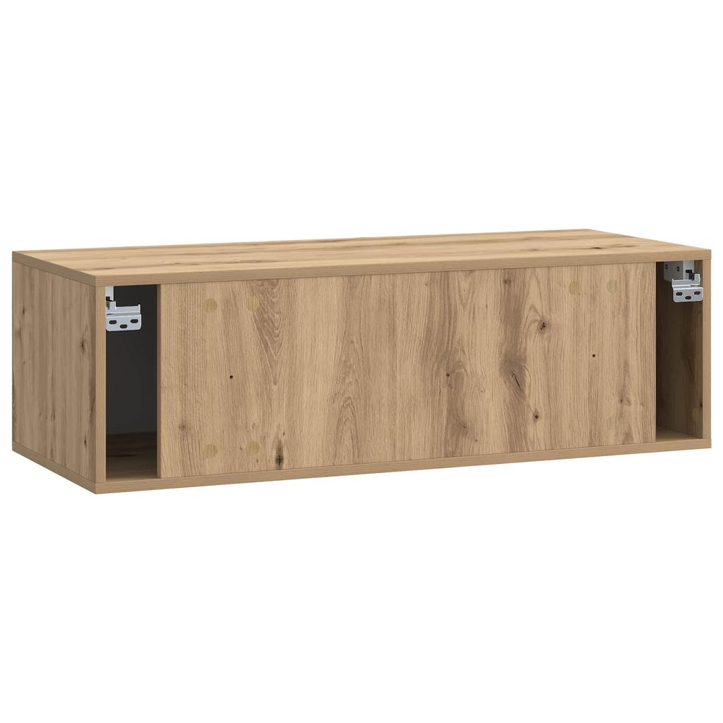 Wall Mounted TV Cabinet 98 x 41 x 30 cm Artisan Oak