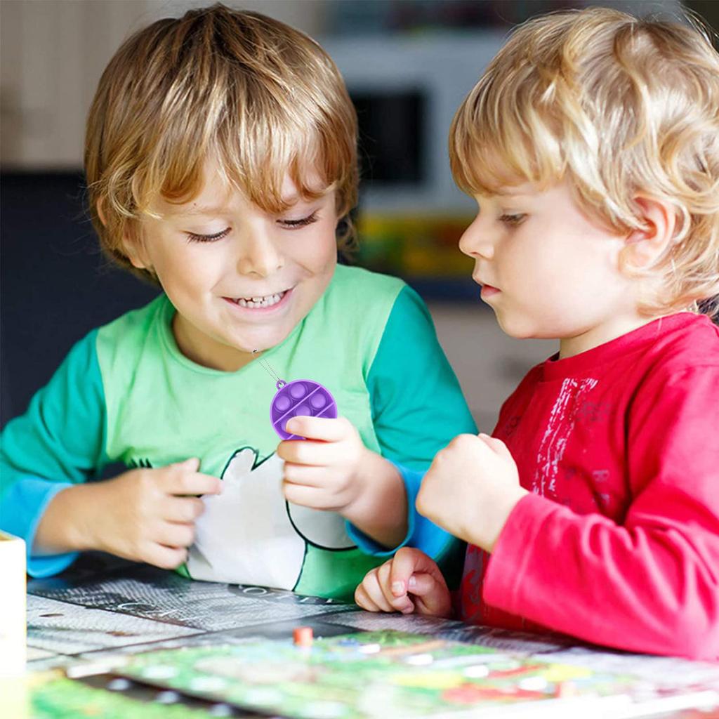 Детей и взрослых Push Bubble Сенсорная игрушка Брелок для ключей Развивающая игрушка