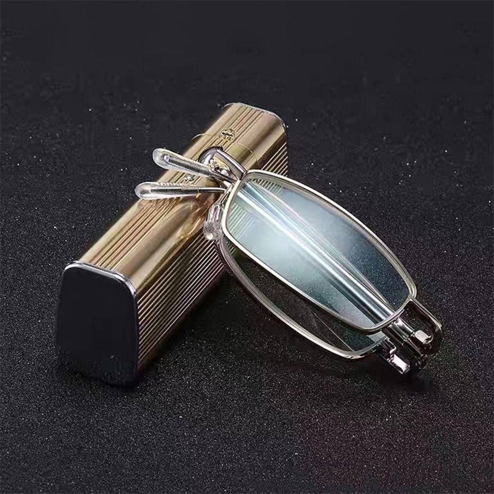 Sighttoo Folding Mini Portable Reading Glasses For Men Unisex Foldable With Tube Case Male Female Elderly Convenient Presbyopic