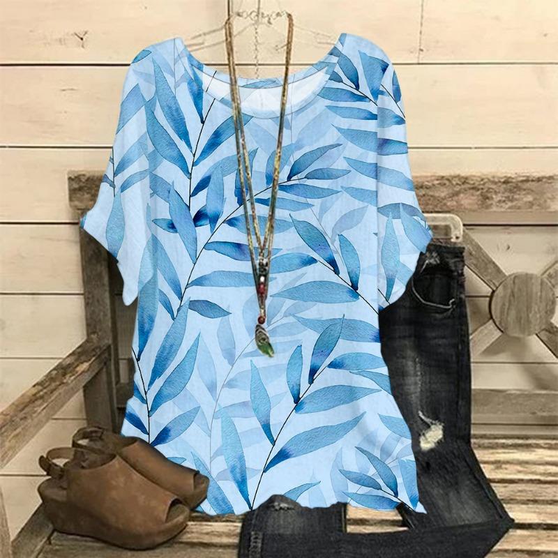 Большие размеры Женская 3D-печатная свободная футболка с длинными рукавами Модные женские рубашки