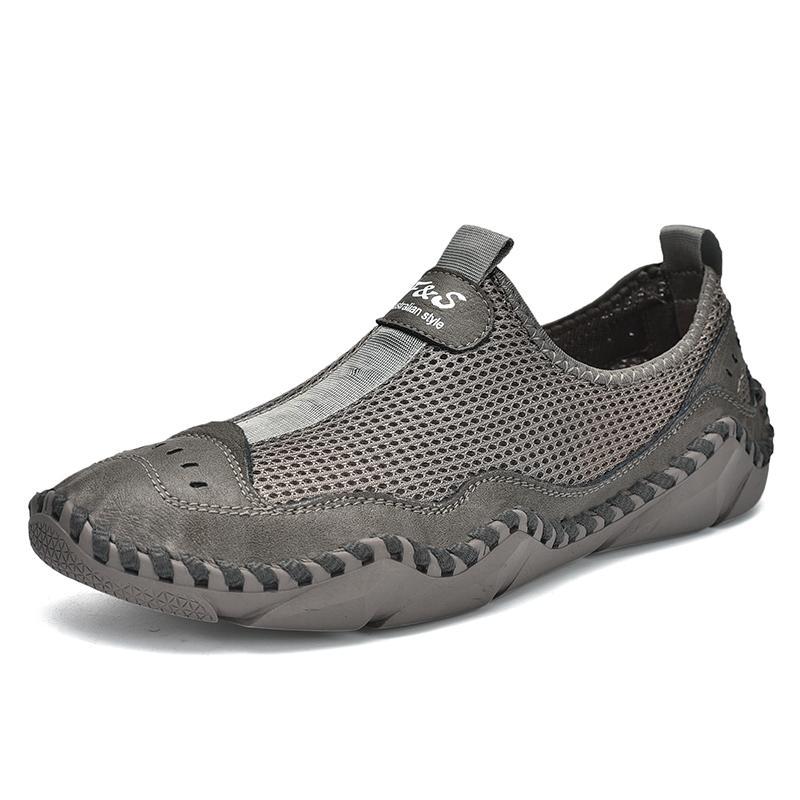 Дышащая повседневная обувь ручной работы, мужские лоферы, удобная обувь для вождения, мокасины, мужская обувь на плоской подошве