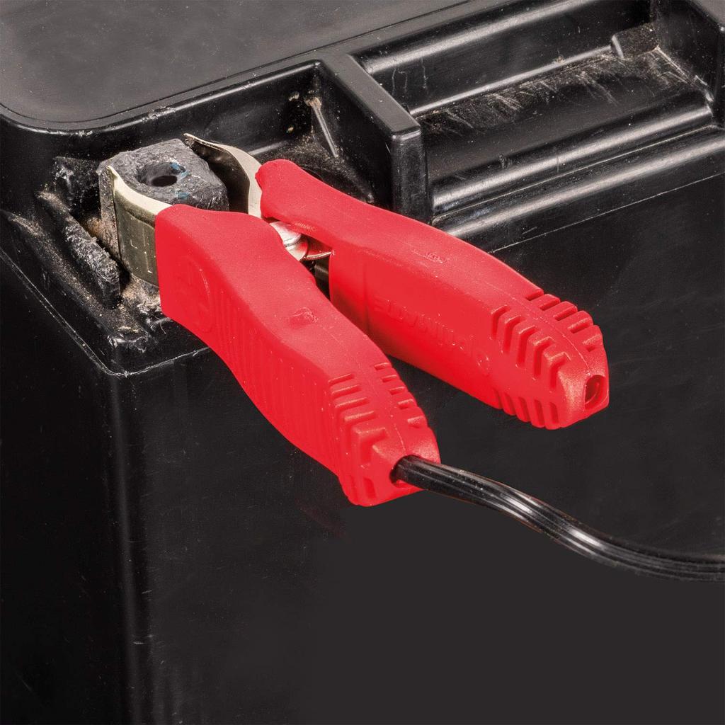 [Официальный Techmate] Кабель с зажимом-крокодилом OptiMATE O-14. Совместимо со всеми моделями OptiMate1,2,3,4,5,6,7. Допустим выходной ток до 10А.