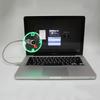 Creative Mini USB Powered LED Clock Real Time Display Summer Cooling Neon Fan