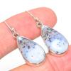 Серьги из натурального дендрита и опала, из чистого серебра 925 пробы, 1,50 дюйма, R6Y49