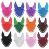 Fly Veil Ear Bonnet Hood Net Breathable Cotton Horse Fly Ear Cap.