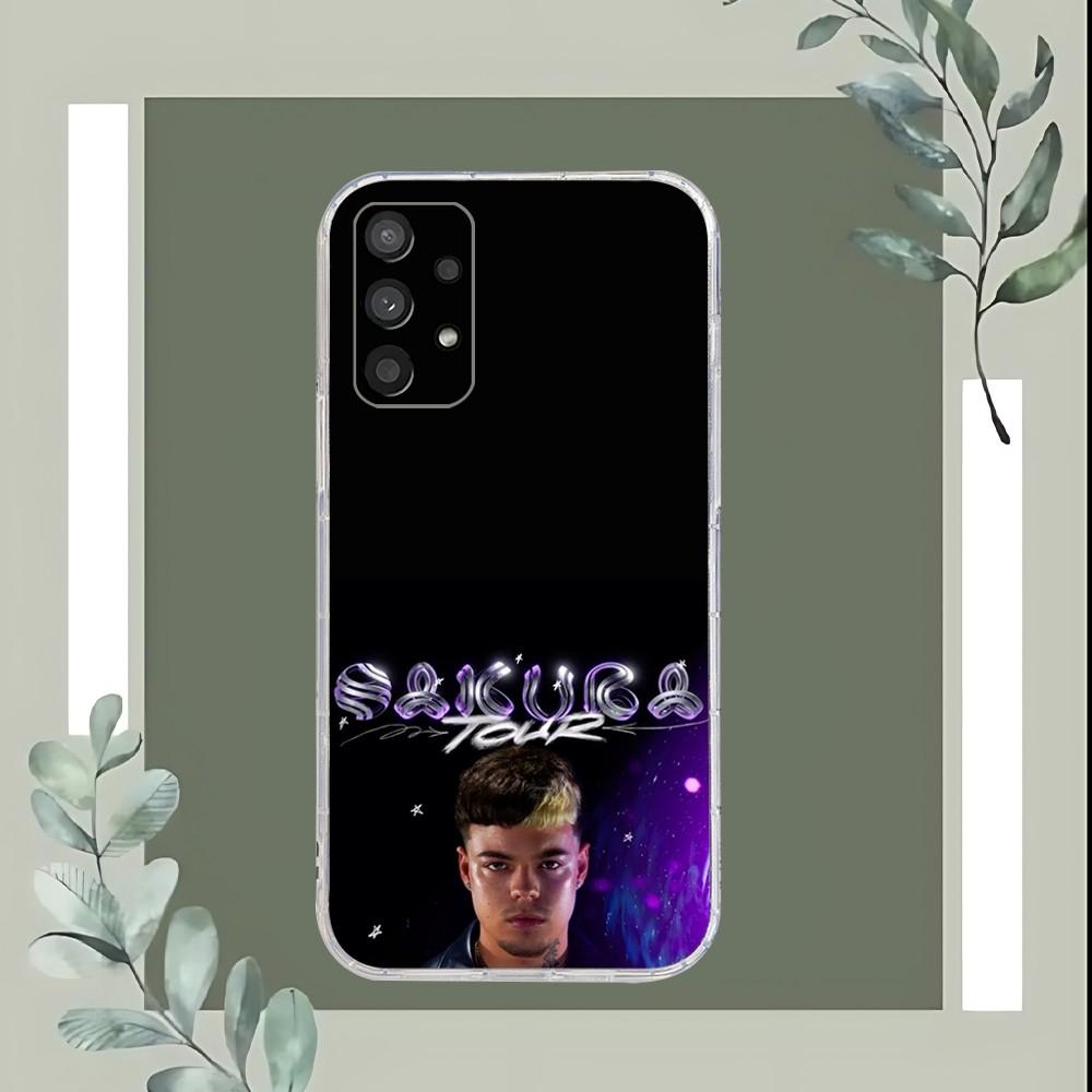 Cartoon Singer Saiko Sakura Phone Case For Samsung Galaxy A52 A12 A51 S21 Edge S22ULTRA S23 S20LITE Plus Ultra Transparent Cover
