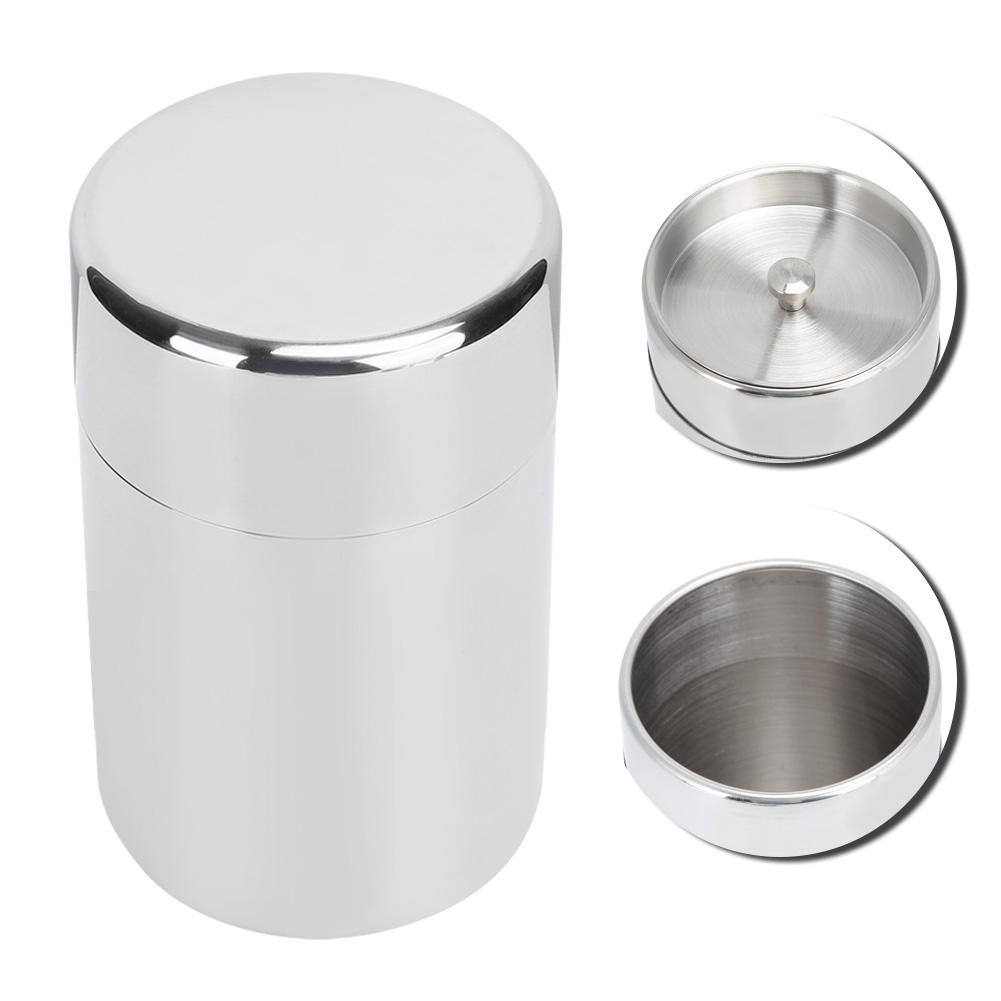 Portable 304 Stainless Steel Sealed Tea Leaf Storage Jar Canister Coffee Bean Container