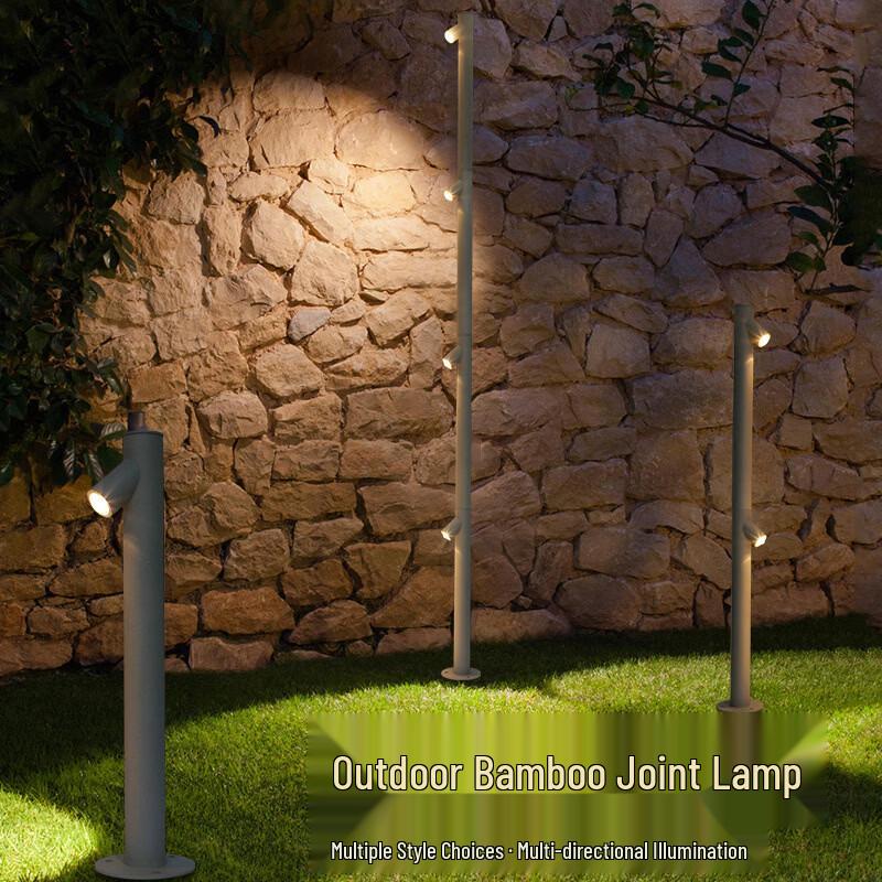Outdoor Bamboo-Joint Pathway Light