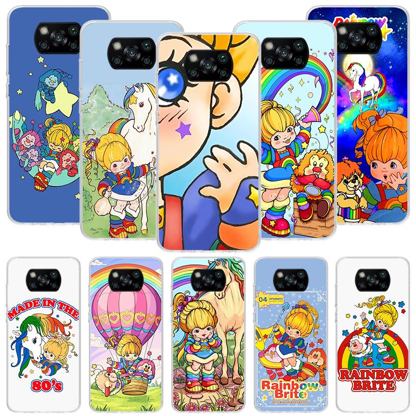 R-Rainbow Cute Brite Phone Case For Xiaomi Poco X7 X6 X5 Pro F7 Ultra Redmi 15C 15 13 13C 12 12C 10 10A 10C 9 9A 9C 9T Cover Poc