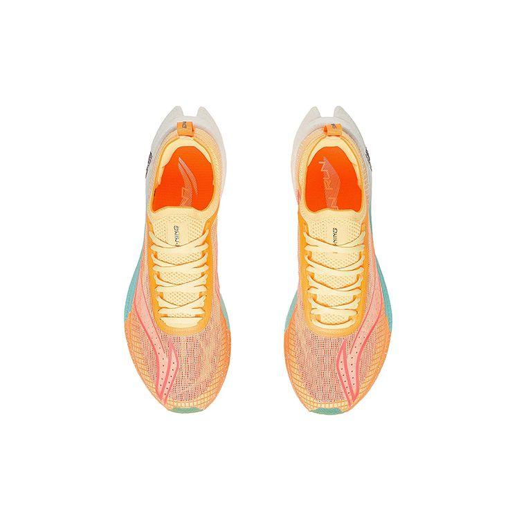 Кроссовки для бега Li Ning Feidian 2.0 Elite One-Piece Knitted High-Rebound Racing, женские кроссовки для бега, флуоресцентно-желтые ARMS020-3