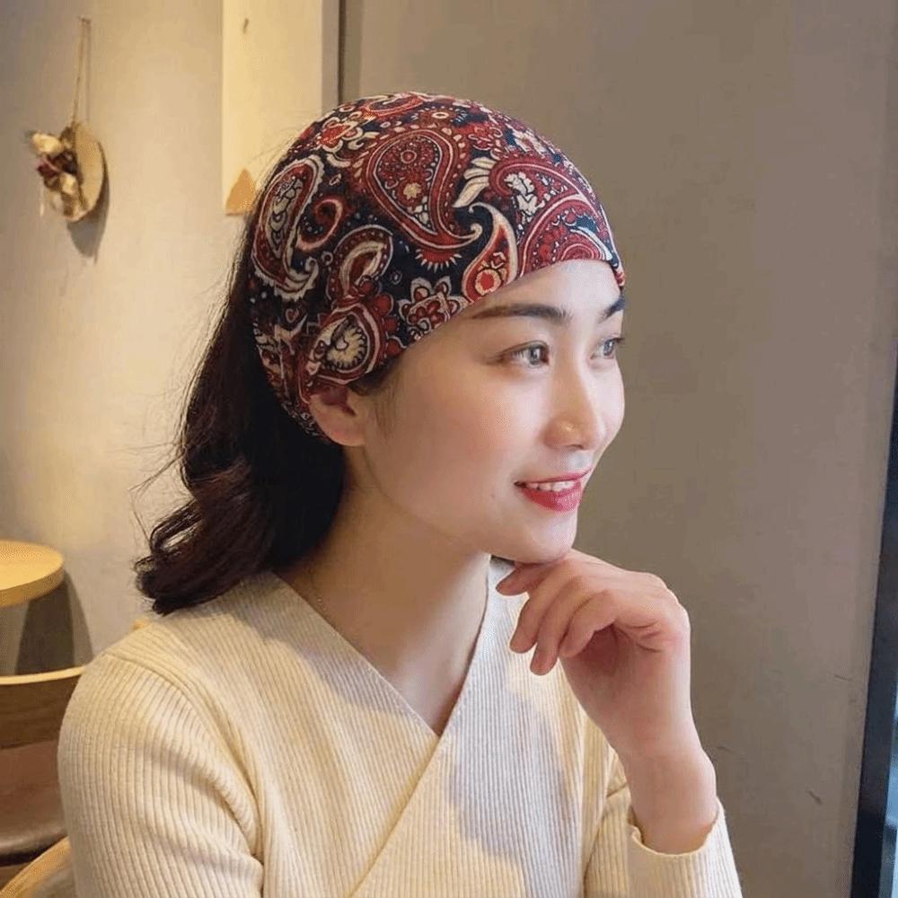 Non Slip Elastic Headband Hollow Hairbands Personality Turban Bandana  Female/Girls
