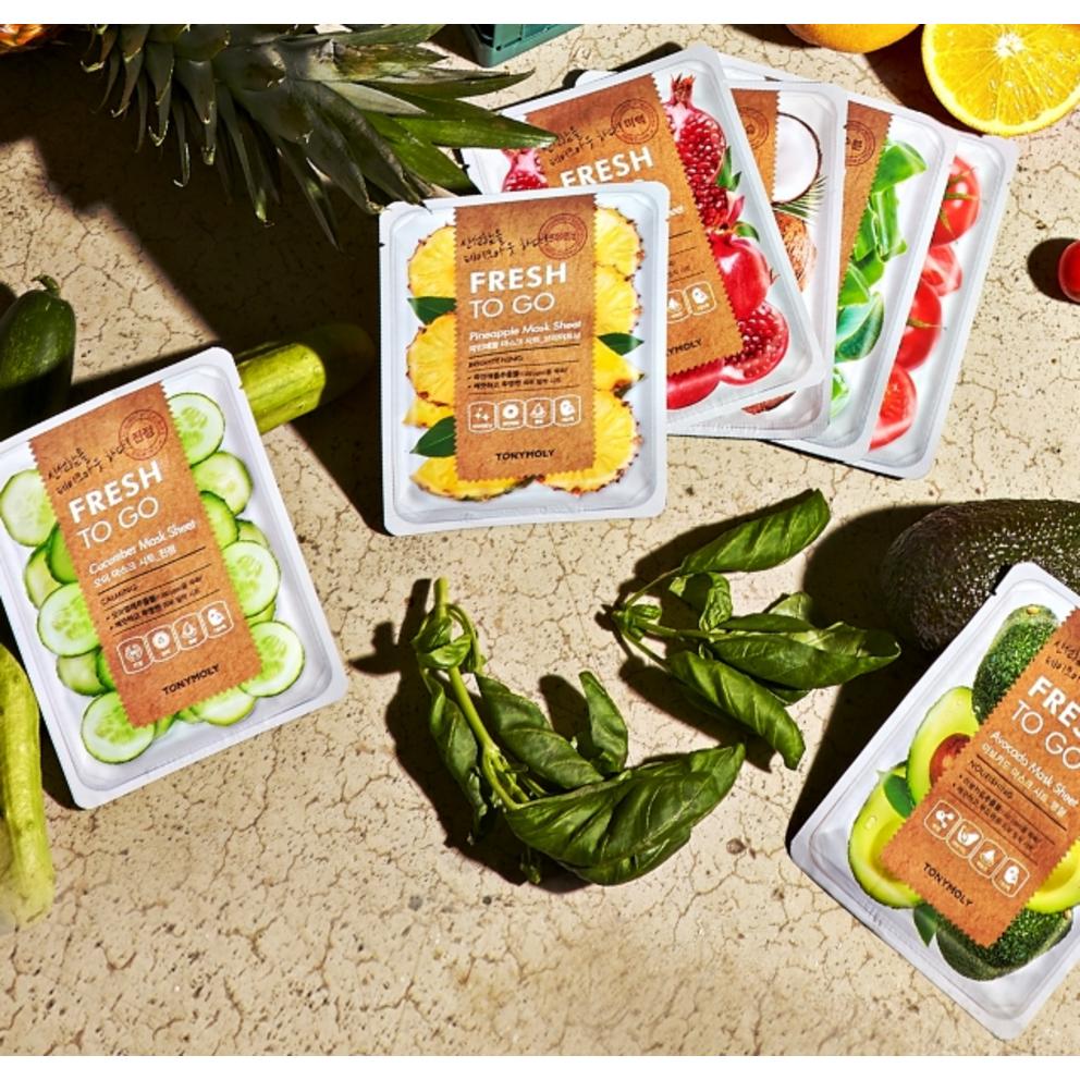 TONYMOLY Fresh To-Go Cucumber Mask Sheet, 1 Sheet