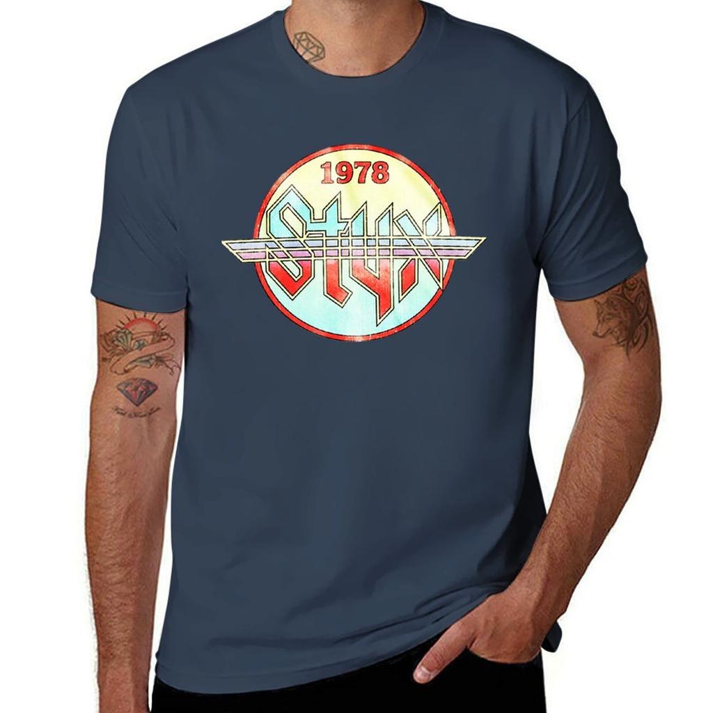 Styx Circle 1978 World Concert Tour Music American TShirt Big and Tall Loose Fit TShirt