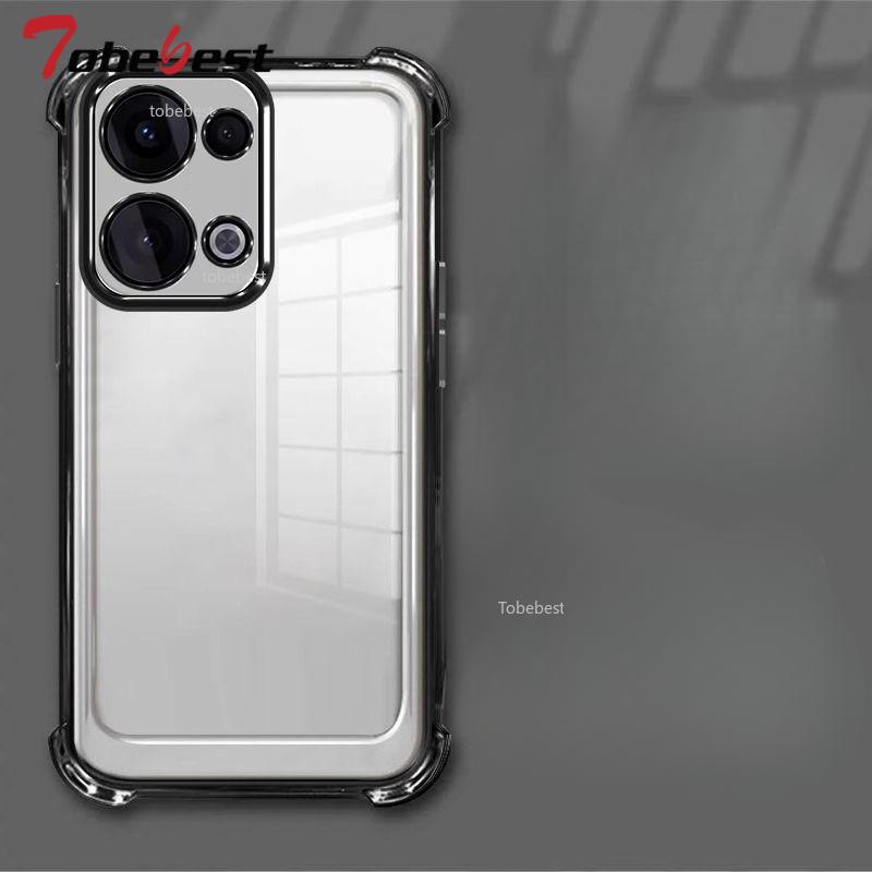 Clear Transparent Shockproof Plating Silicone Case For OPPO Reno 13 Pro 13F 5G Soft Back Cover