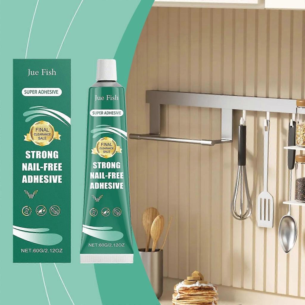 Jue Fish Household Nail-Free Adhesive Daily Household Non-Drilling Quick-Drying Adhesive Suitable For Bonding Glue On Multiple Surfaces