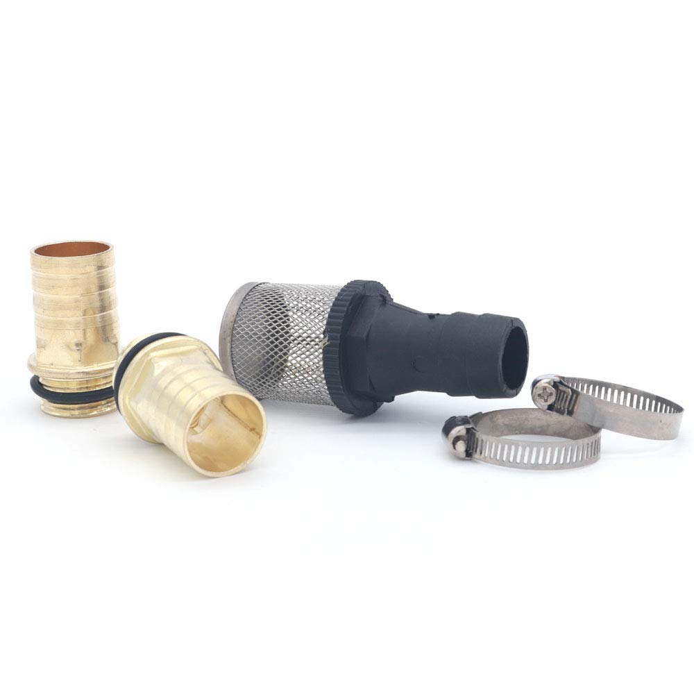 NUZAMAS 5 Hose Fittings, 3/4 Inch BSP Thread Connector 25mm, Oil Filter, Mounting Hardware Oil Pump Accessories
