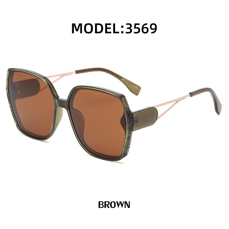 Fashion TR polarized sunglasses ladies ins large frame sunglasses women's sunglasses