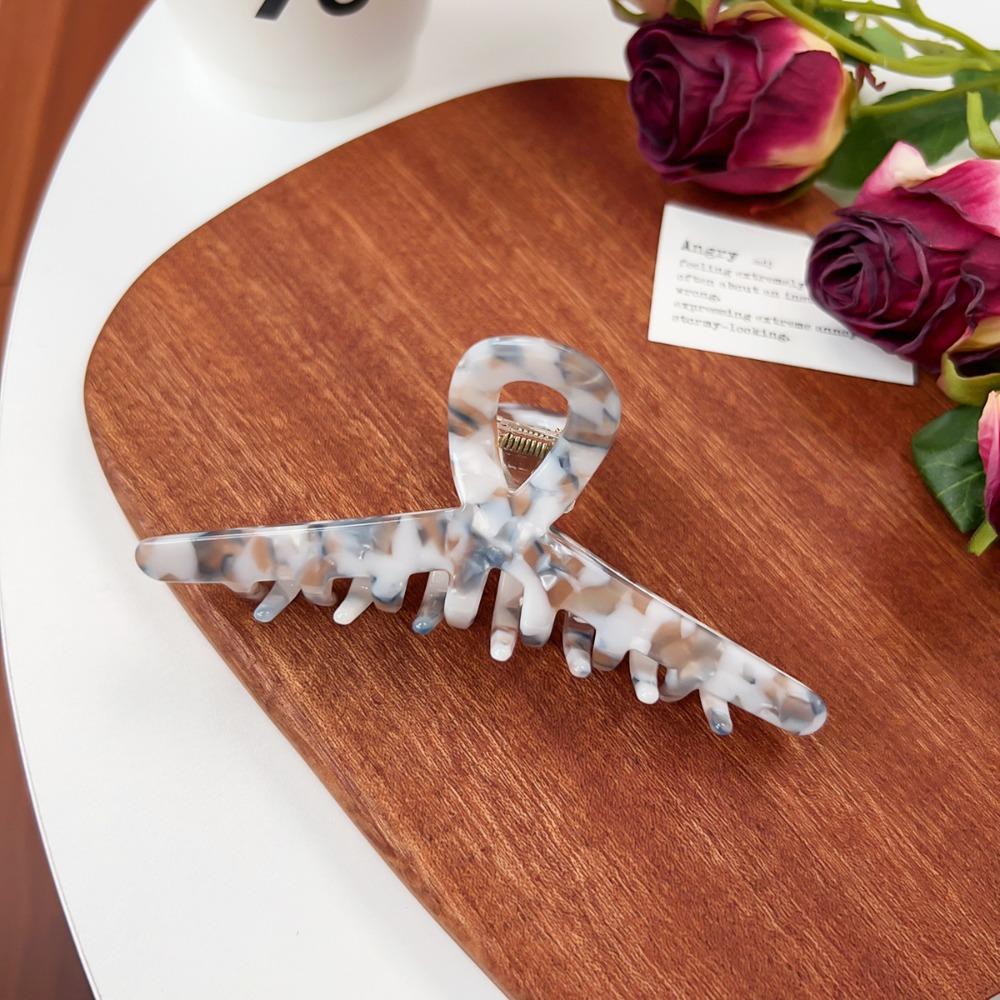 Однотонный Свежий Ацетат Заколка-краб для волос Простая Заколка-краб Милая Клипса-кросс Акула Женская