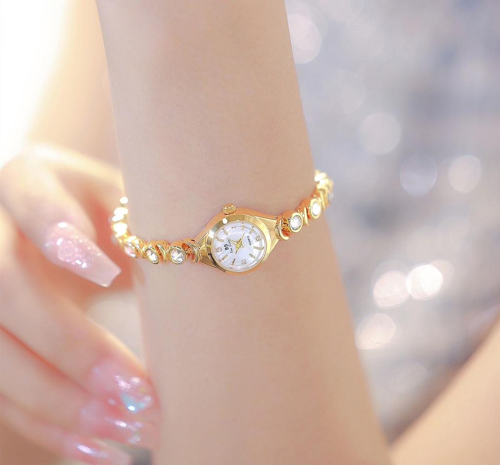 UTHAI V66 Женские цепные часы Легкий люксовый бренд Звезда Луна Циркон Водонепроницаемые Модные женские часы-браслет Аксессуары Подарок