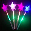 Flash Stars Heart Fairy Flashing Wands Luminous Prop Flash Stars Heart Fairy Stick Kids Toy